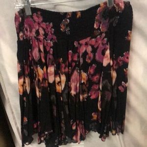 Mauve & black mini skirt